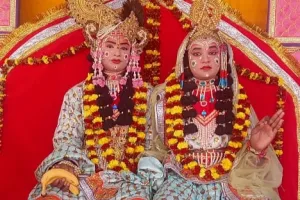 रासलीला के माध्यम से मीराबाई चरित्र का मनमोहक प्रस्तुति की गई, दर्शक हुए मंत्रमुग्ध