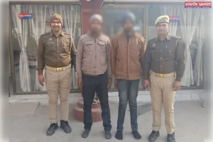 कैंट थाना पुलिस की बड़ी कामयाबी: चोरी की मोटरसाइकिल संग दो शातिर चोर गिरफ्तार