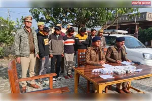 हैदराबाद थाना क्षेत्र मे हुई 2.50 लाख की लूट का सफल अनावरण