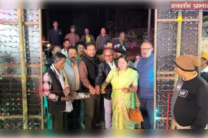 सुसज्जित रोशनी के बीच श्रीभूमि जिले के दुल्लभछड़ा में राहुल मेले का शुभ उद्घाटन