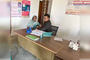 97 मरीजों को जांच कर दवा दी गई