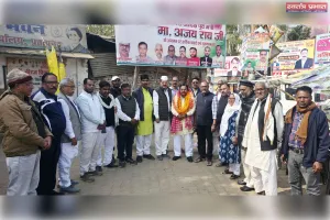  शिक्षक प्रकोष्ठ के नव नियुक्त जिला अध्यक्ष काशी नारायण मिश्र का गर्म जोशी से हुआ स्वागत