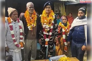 विजय कुमार वर्मा की SSB में तैनाती:बलरामपुर के चमरूपुर गांव में हुआ जोरदार स्वागत ।