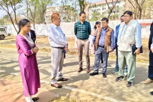 जनपद में राज्यपाल के सम्भावित दौरे को लेकर जिलाधिकारी व पुलिस अधीक्षक ने कार्यक्रम स्थल का  लिया जायजा, संबंधितों को दिये आवश्यक दिशा निर्देश