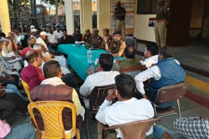 कोन थाना परिसर में  पीस कमेटी की बैठक आयोजित, हुड़दंगियों पर होगी कार्रवाई