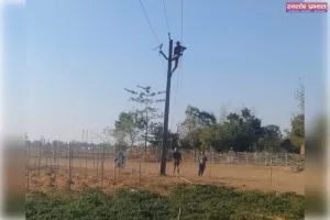 मरम्मत कार्य के कारण कुछ देर बाधित रही बिजली