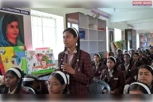 श्रीदस इंटरनेशनल स्कूल में दिखाया गया परीक्षा पर चर्चा का सीधा प्रसारण, छात्रों में दिखा उत्साह