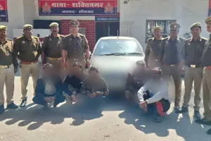 शक्तिनगर पुलिस को मिली बड़ी कामयाबी , चोरी की कार सहित 05 अभियुक्त गिरफ्तार