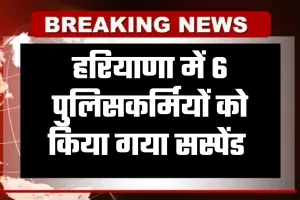 Haryana: हरियाणा में 6 पुलिसकर्मियों को किया गया सस्पेंड, जानें वजह
