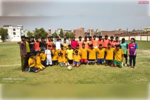 फुटबाल प्रतियोगिता में स्टेडियम रेड टीम बनी चैंपियन