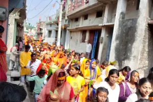 खड्डा में हिंदू नव वर्ष पर भव्य कलश यात्रा, श्रद्धा और उत्साह का दिखा संगम