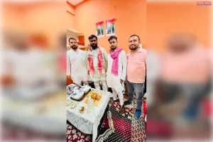 सपा नेता संदीप यादव का नैनी,कार्यकर्ताओं ने किया स्वागत