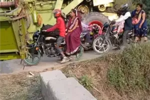 नवाबगंज से कुडरा कोठी मार्ग पर आए दिन लगती है जाम 