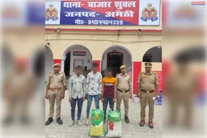 ऑपरेशन चक्रव्यूह अभियान के तहत थाना बाजार शुक्ल पुलिस द्वारा चोरी के अभियोग में वांछित 03 अभियुक्त गिरफ्तार