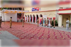 पुलिस अधीक्षक अमेठी में किया शुकुल बाजार थाने का वार्षिक निरीक्षण