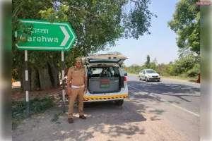 कानपुर में नेशनल हाईवे 34 पर ओवर स्पीड वाहनों के चालान के लिए हर 28 किमी पर 3 इंटरसेप्टर 