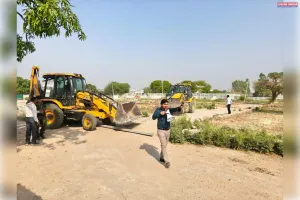 कानपुर में केडीए की बड़ी कार्रवाई: बिठूर के गिन्नी विहार में अवैध कॉलोनी पर चला बुलडोजर
