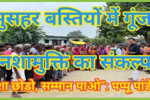 पडरौना: मुसहर बस्तियों में गूंजा नशामुक्ति का संकल्प — “नशा छोड़ो, सम्मान पाओ”: पप्पू पांडेय