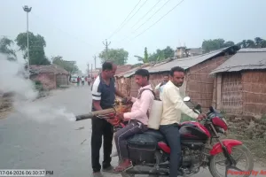 कुशीनगर: पखनहा में फॉगिंग अभियान, ग्राम प्रधान के कार्यो की गांवो में हो रही सराहना