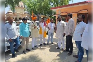 कोटवा में भगवान परशुराम जन्मोत्सव पर भव्य शोभायात्रा