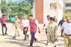 होमगार्ड भर्ती परीक्षा को निष्पक्ष एवं पारदर्शी ढंग से सम्पन्न कराने हेतु जिलाधिकारी व पुलिस अधीक्षक द्वारा औचक निरीक्षण