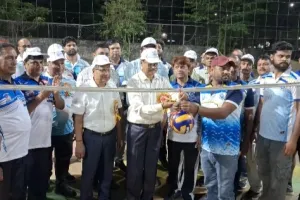 अनपरा प्रो वॉलीबॉल लीग-8 का शुभारंभ, टीम सेटर्स ने अटैकर्स को 3-1 से हराया