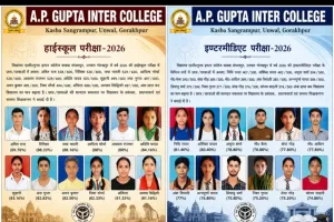 गोरखपुर में ए.पी. गुप्ता इंटर कॉलेज का शानदार प्रदर्शन, हाईस्कूल व इंटर में छात्रों ने लहराया परचम