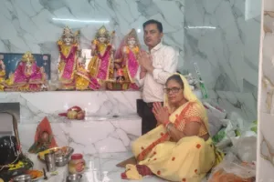 भक्तिमय वातावरण  हुआ विशाल भंडारा 