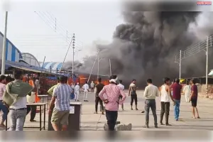 शाहपुर मंडी समिति में लगी भीषण आग, 24 घंटे में दूसरी घटना