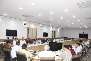 सरकारी चिकित्सकों के प्राइवेट प्रैक्टिस किए जाने सम्बंधी शिकायतों के सम्बंध में बैठक।