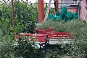 बभनान में विकास या घोटाला? जनता की लोहे की बेंच झाड़ियों में दबी, जिम्मेदारों की भूमिका संदिग्ध