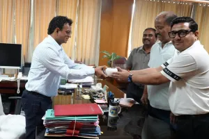 हजारीबाग ओलंपिक संघ ने उपायुक्त हेमंत सती से की शिष्टाचार मुलाकात