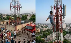 65 हजार वोल्ट के टावर पर चढ़ा प्रेमी, प्रेमिका से शादी की जिद पर मचा हड़कंप