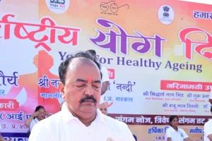  संगम नोज पर आयोजित  हुआ12वा अंतर्राष्ट्रीय योग दिवस । उप मुख्य मंत्री हुए शामिल।