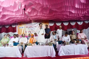 प्रभारी मंत्री ने ग्राम पंचायत दुल्हा सुमाली में जन चौपाल में  सरकार की गिनाई 12 साल की उपलब्धि