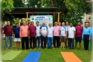 विराम खंड-5 जन कल्याण समिति द्वारा योग शिविर का आयोजन