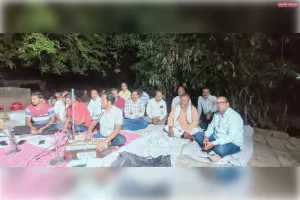 लरछुट के प्राचीन शिव मंदिर में हुआ सुंदरकांड पाठ।