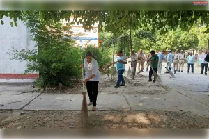 वृद्धाश्रम में योग, स्वच्छता एवं स्वास्थ्य शिविर का आयोजन