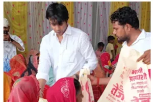 भावी विधानसभा प्रत्याशी महादेवा तेजाजी ने महिलाओं किया सम्मान