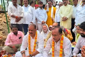 पचदेवरा के प्राचीन मंदिर के जीर्णोद्धार का हुआ भूमिपूजन।