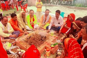 तुलसा देवी पार्क में श्रीमद् भागवत कथा का हुआ विशाल भण्डारा, श्रद्धालुओ ने किया प्रसाद ग्रहण 