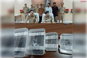 थाना कछवां क्षेत्रान्तर्गत स्वर्ण व्यवसायी से हुई लूट की घटना का 24 घण्टे के भीतर सफल अनावरण