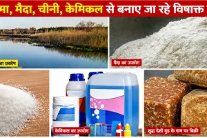 शुद्ध देशी गुड़ के नाम पर मिलावटी गुड़ बेचने का आरोप, जांच की मांग