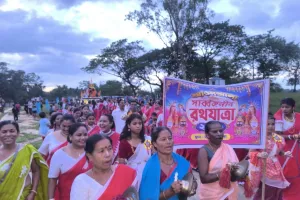श्रीभूमि जिले के आउलआला में धूमधाम से आयोजित हुआ जगन्नाथ रथयात्रा महोत्सव, भक्तिमय माहौल में उमड़े श्रद्धालु।