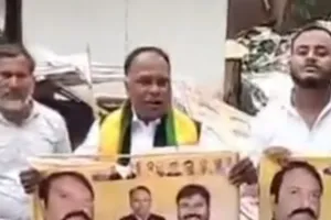 भाजपा अनुसूचित मोर्चा प्रदेश अध्यक्ष के स्वागत होडिंग हटाय गए