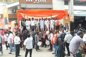 भाजपा के राष्ट्रीय अध्यक्ष के लखनऊ आगमन पर भव्य स्वागत