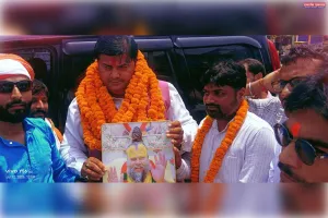 रा.अ.मोर्चा के जिला अध्यक्ष कृष्णानंद उपाध्याय का कार्यकर्ताओं ने कप्तानगंज चौराहे पर किया भव्य स्वागत