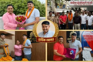 खजनी में भावुक विदाई: माल्यार्पण और तालियों की गूंज के बीच सीओ विवेक तिवारी को दी गई सम्मानपूर्ण विदाई