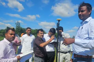 खजनी तहसील में डिजिटल पैमाइश की शुरुआत, GNSS रोवर से जमीनी विवादों के सटीक समाधान की नई पहल 