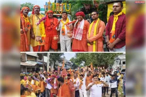 भक्तों के सौजन्य से शुकुल बाजार में निकली भव्य-दिव्य ऐतिहासिक कांवड़ यात्रा